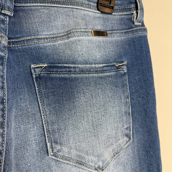 NWOT Kancan Sian High Rise Flare Denim Jeans Women's 29 Blue Medium Wash Stretch - Picture 11 of 15